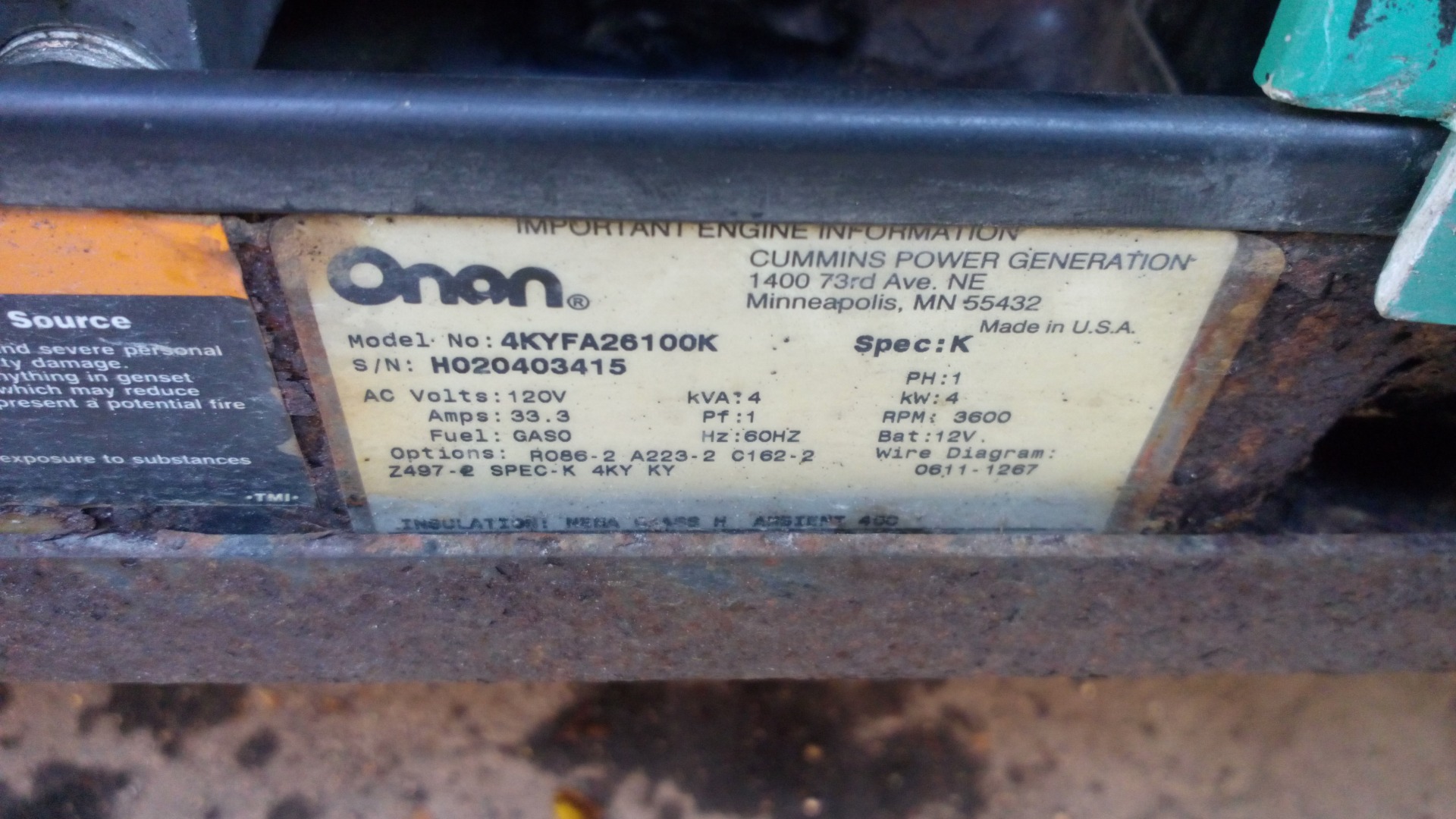 Onan micro quiet 4000